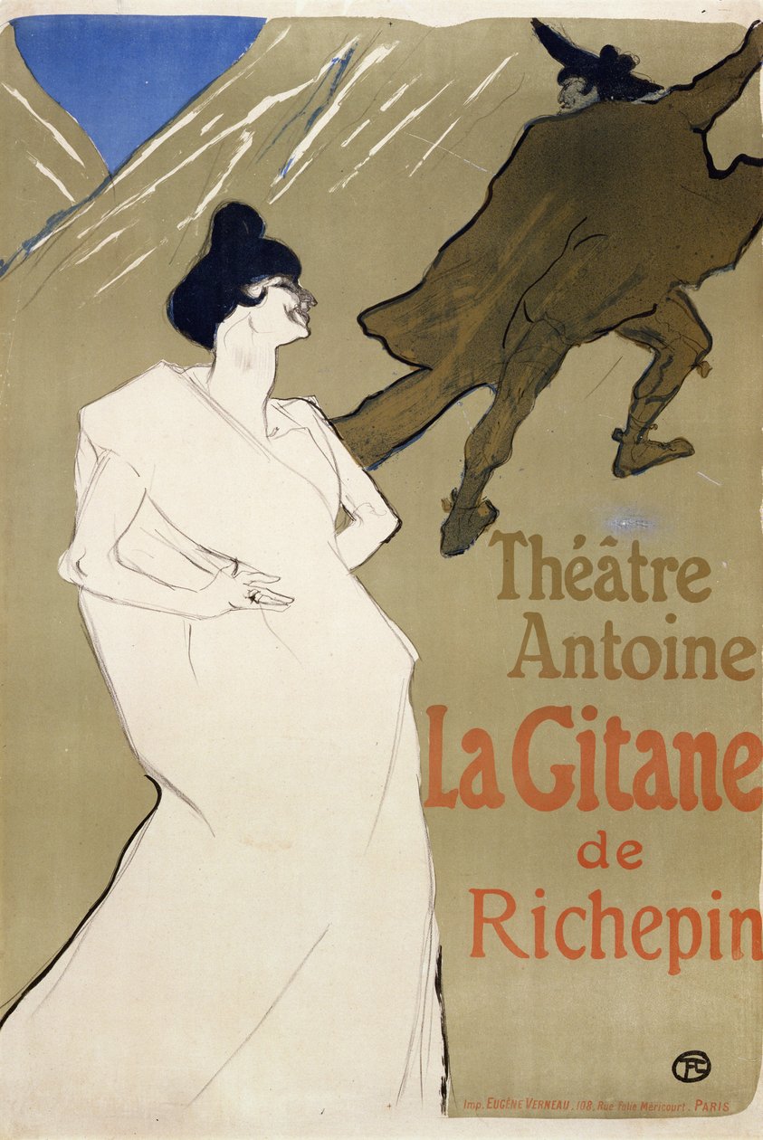 La gitana, 1899 de Henri de Toulouse Lautrec