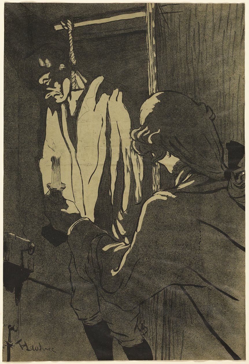 El Hombre Colgado de Henri de Toulouse Lautrec