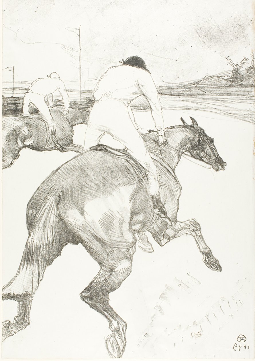 El jinete de Henri de Toulouse Lautrec