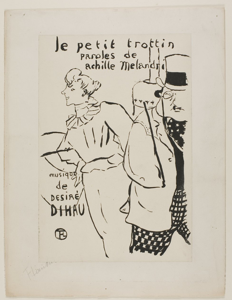 La pequeña chica de los recados de Henri de Toulouse Lautrec