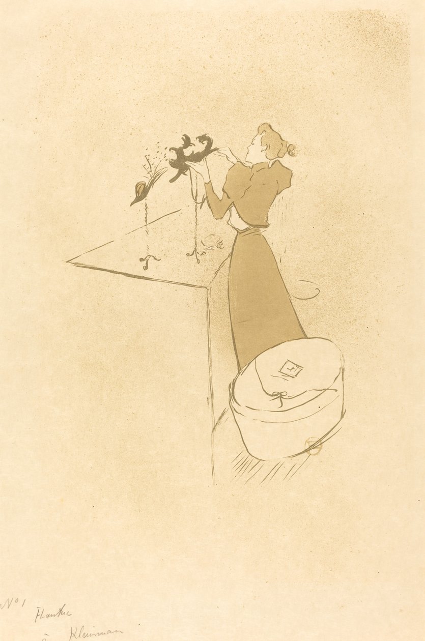 La modista (Renée Vert) de Henri de Toulouse Lautrec