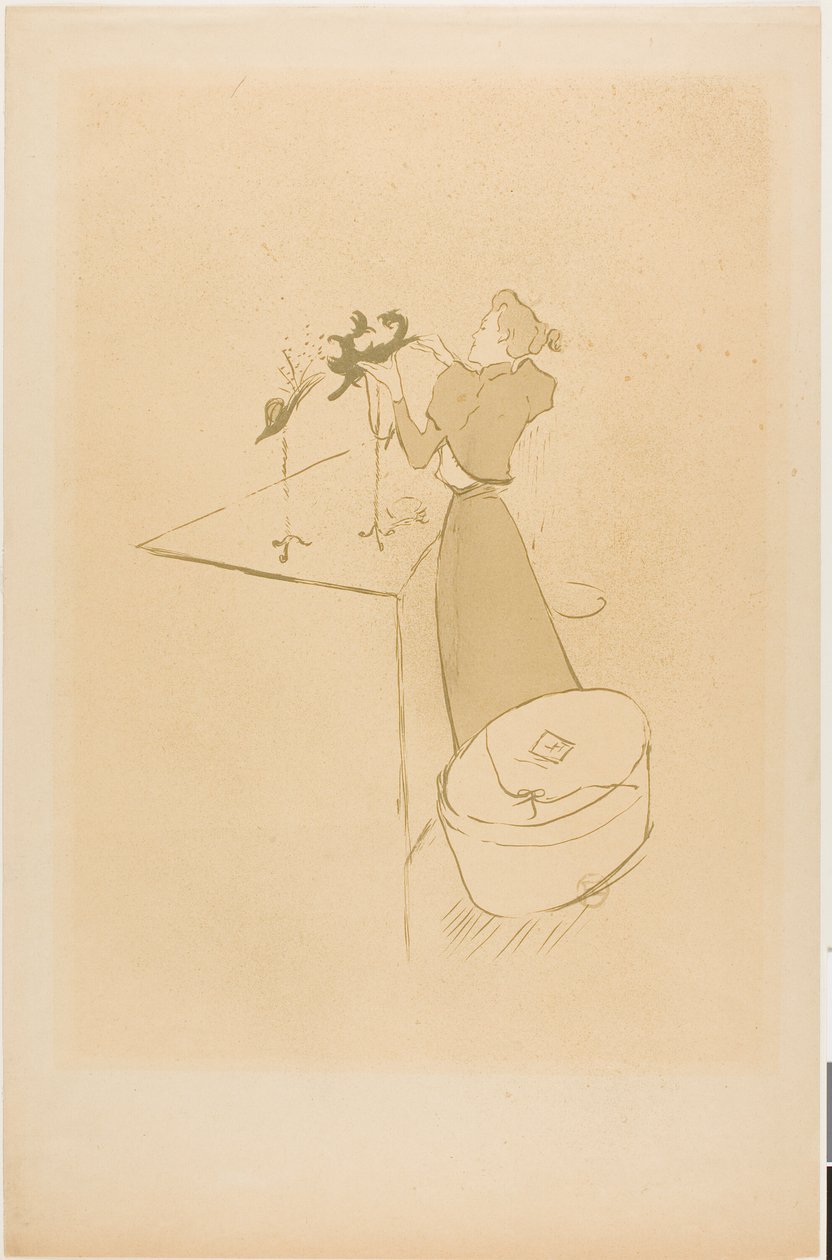 La sombrerera, Renée Vert de Henri de Toulouse Lautrec