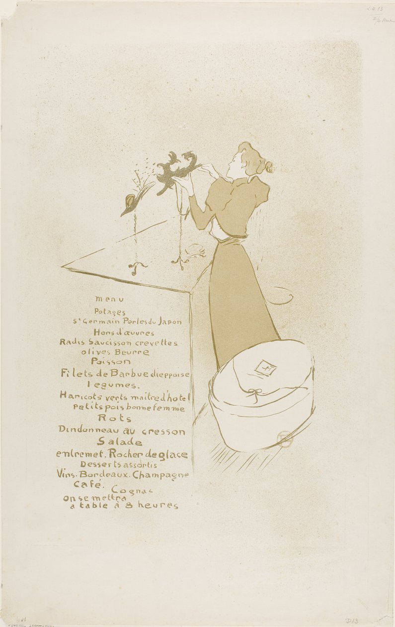 La sombrerera, Renée Vert de Henri de Toulouse Lautrec