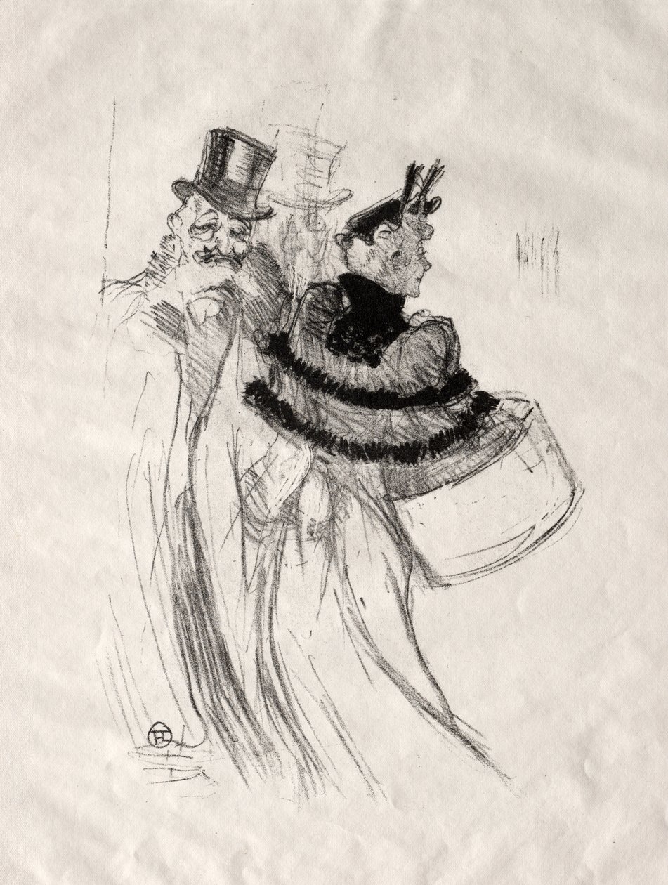 Los viejos caballeros de Henri de Toulouse Lautrec