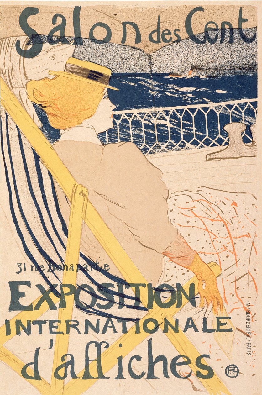 El pasajero de la cabina 54 - Navegando en un yate, 1896 de Henri de Toulouse Lautrec