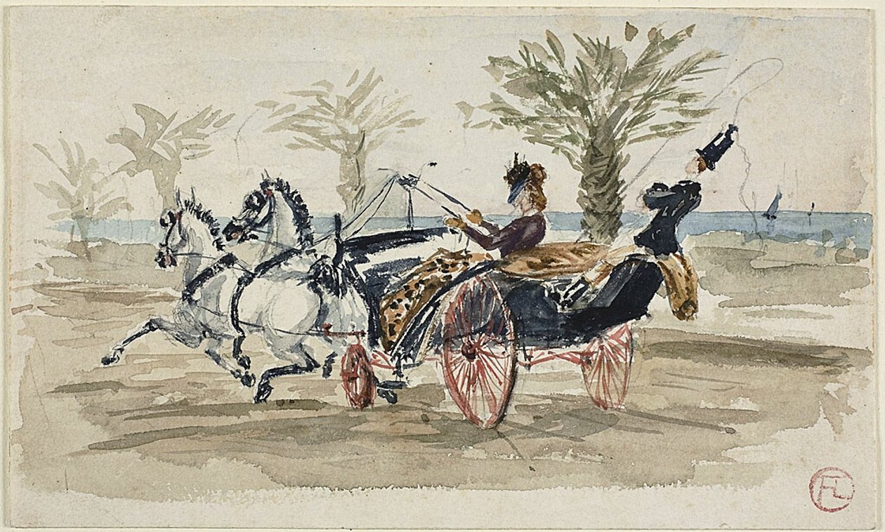 Paseo de los Ingleses de Niza de Henri de Toulouse Lautrec