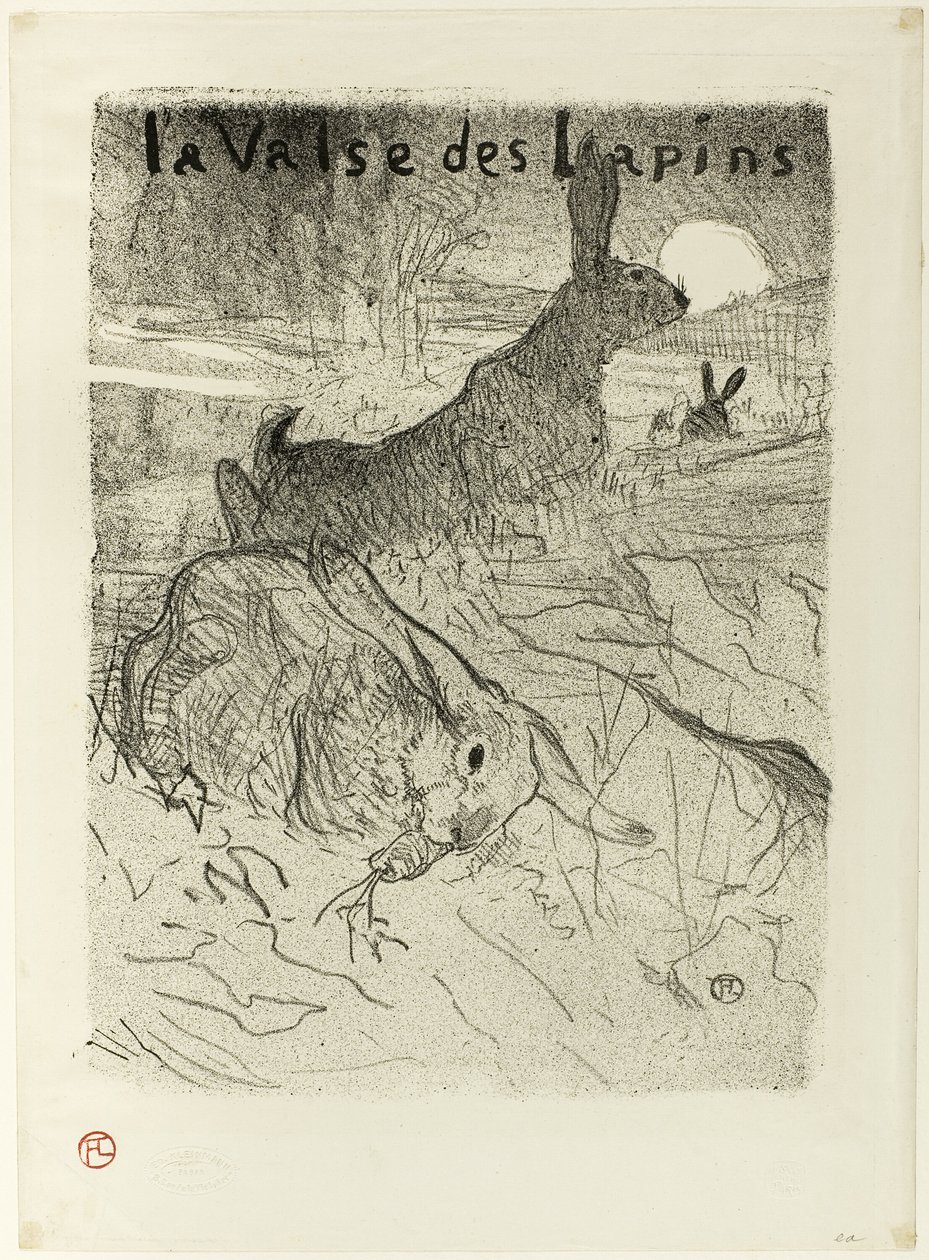 El vals de los conejos de Henri de Toulouse Lautrec
