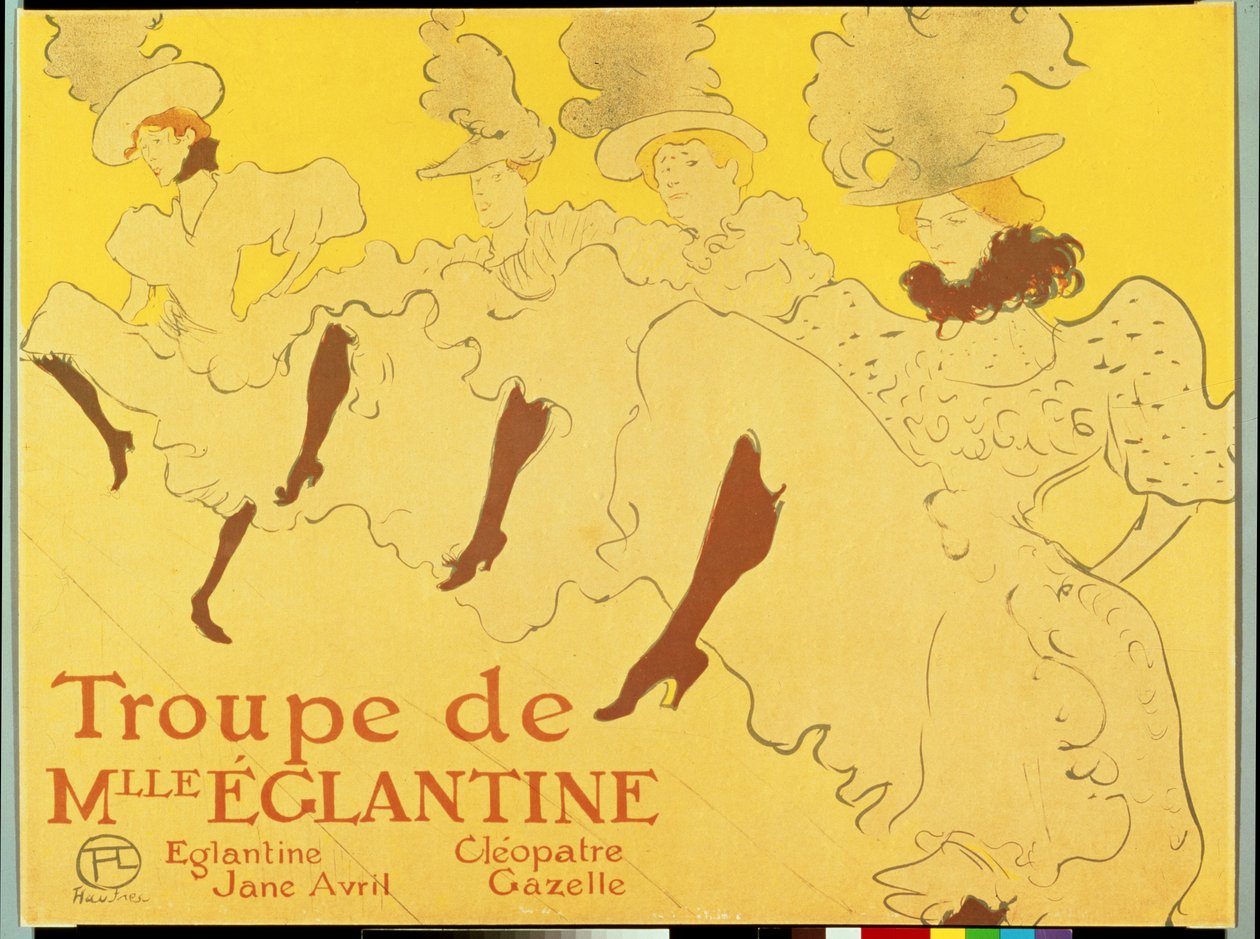La troupe de Mademoiselle Eglantine, 1896 de Henri de Toulouse Lautrec