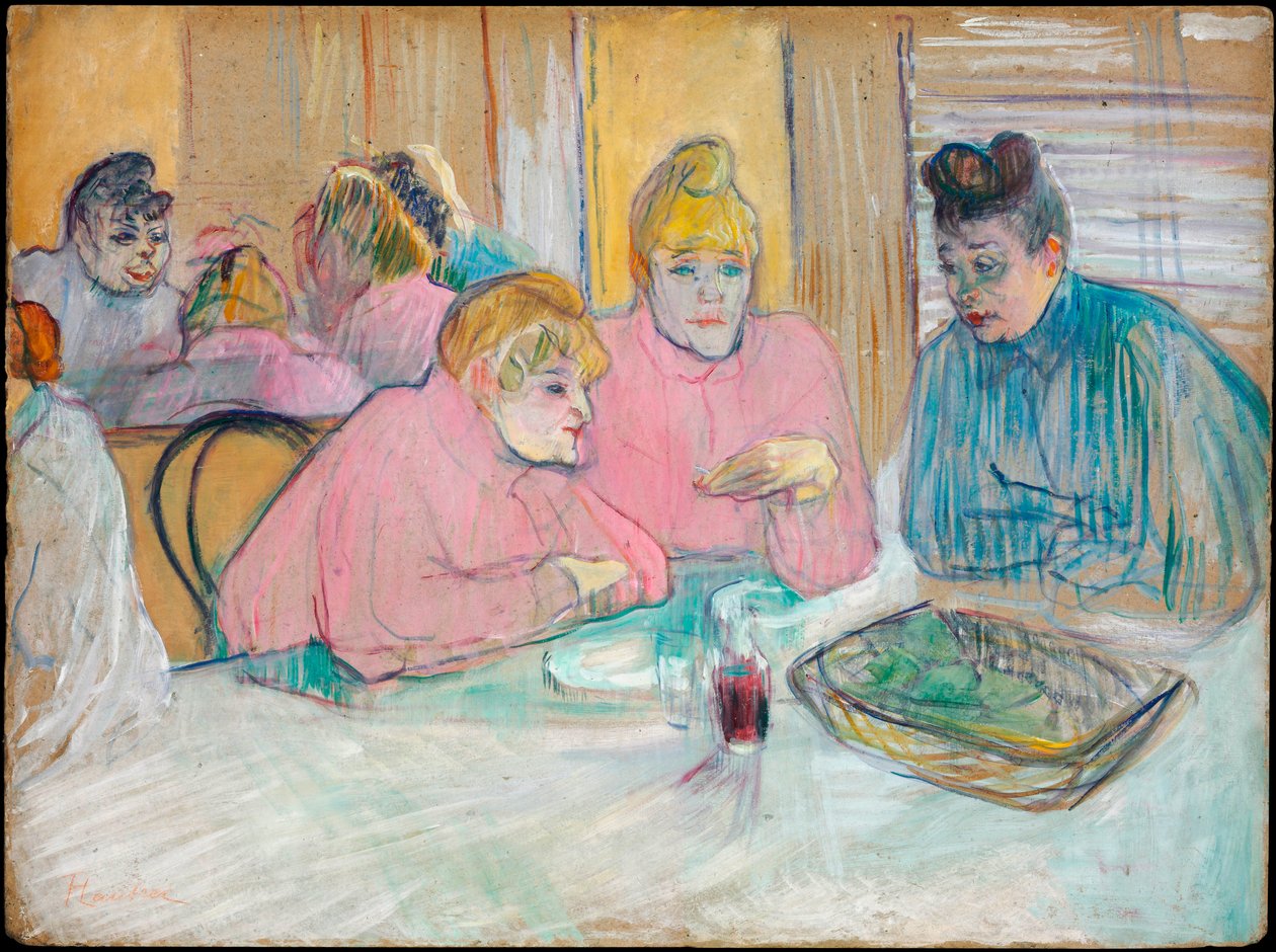 Estas Damas en el Refectorio, 1893-94 de Henri de Toulouse Lautrec