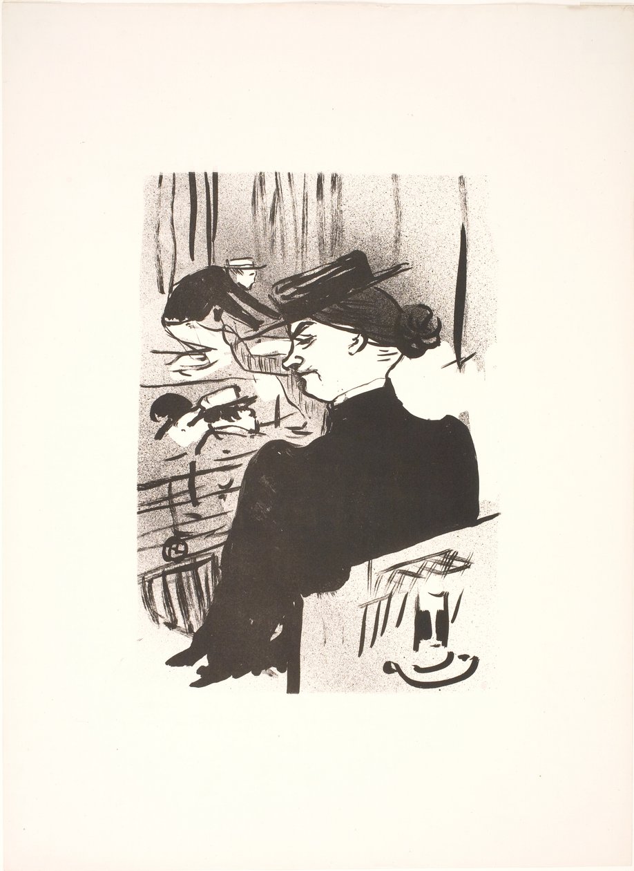Una espectadora de Henri de Toulouse-Lautrec