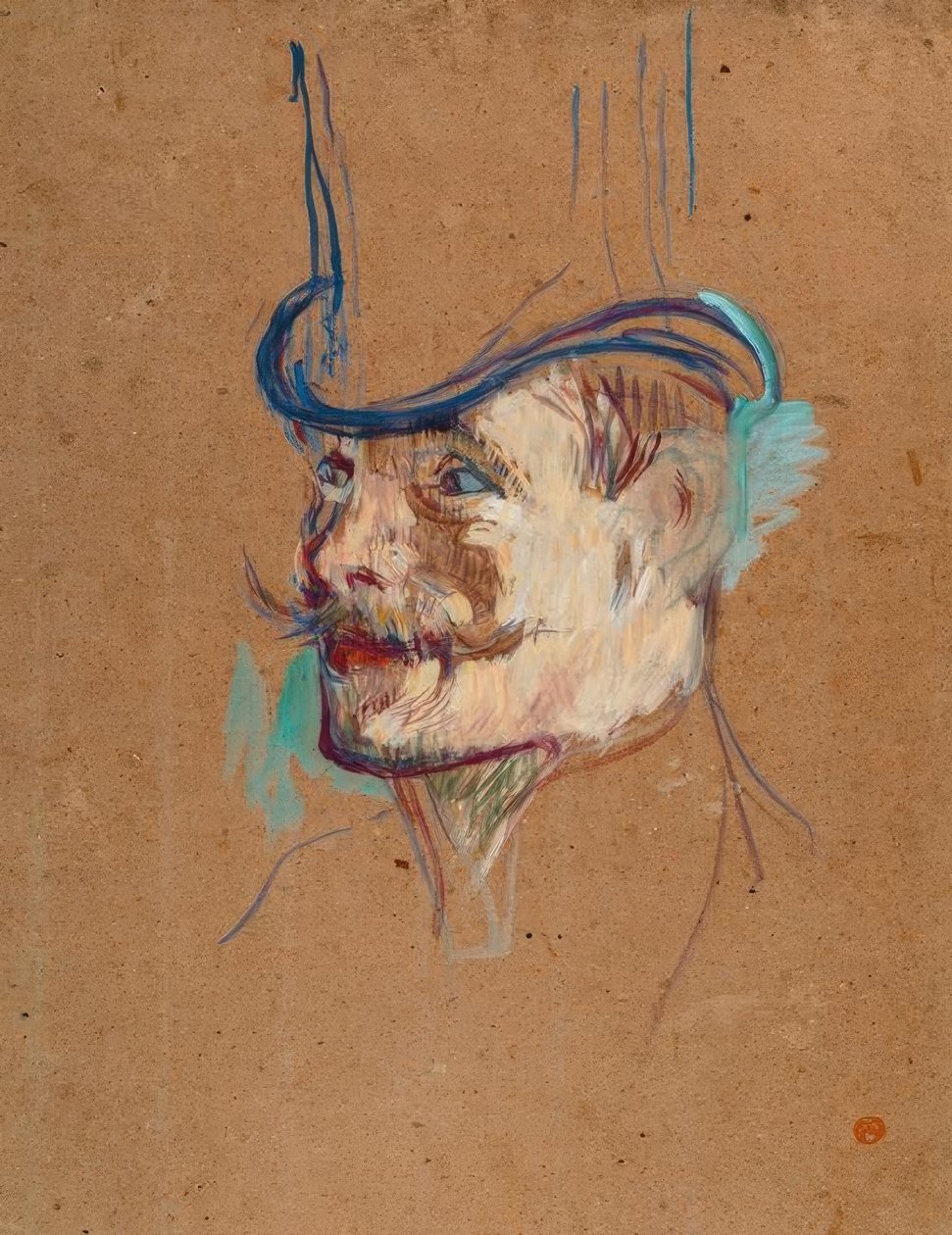 William Warrener en el Moulin Rouge de Henri de Toulouse Lautrec