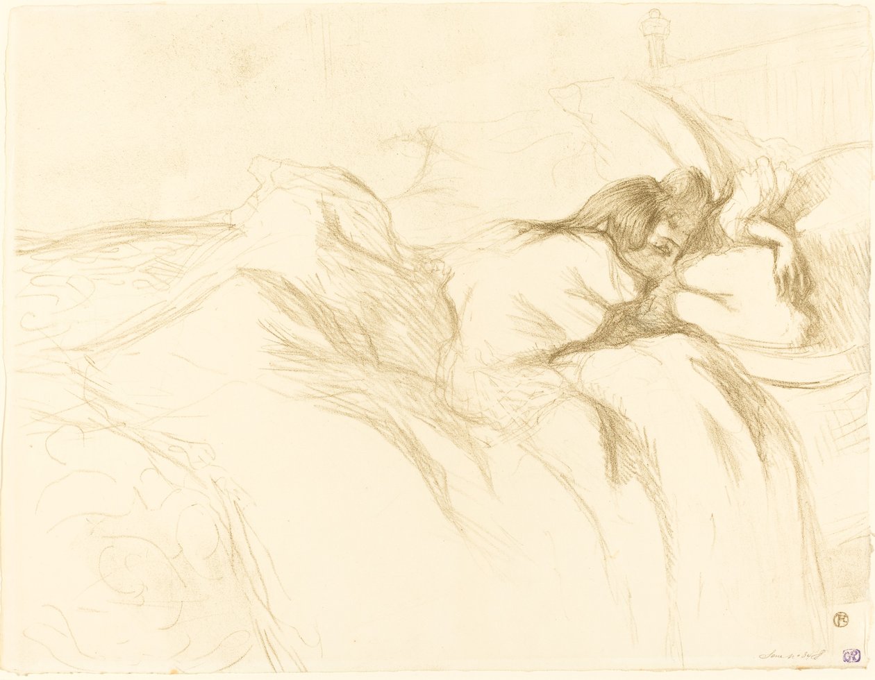 Mujer dormida, 1896 de Henri de Toulouse Lautrec