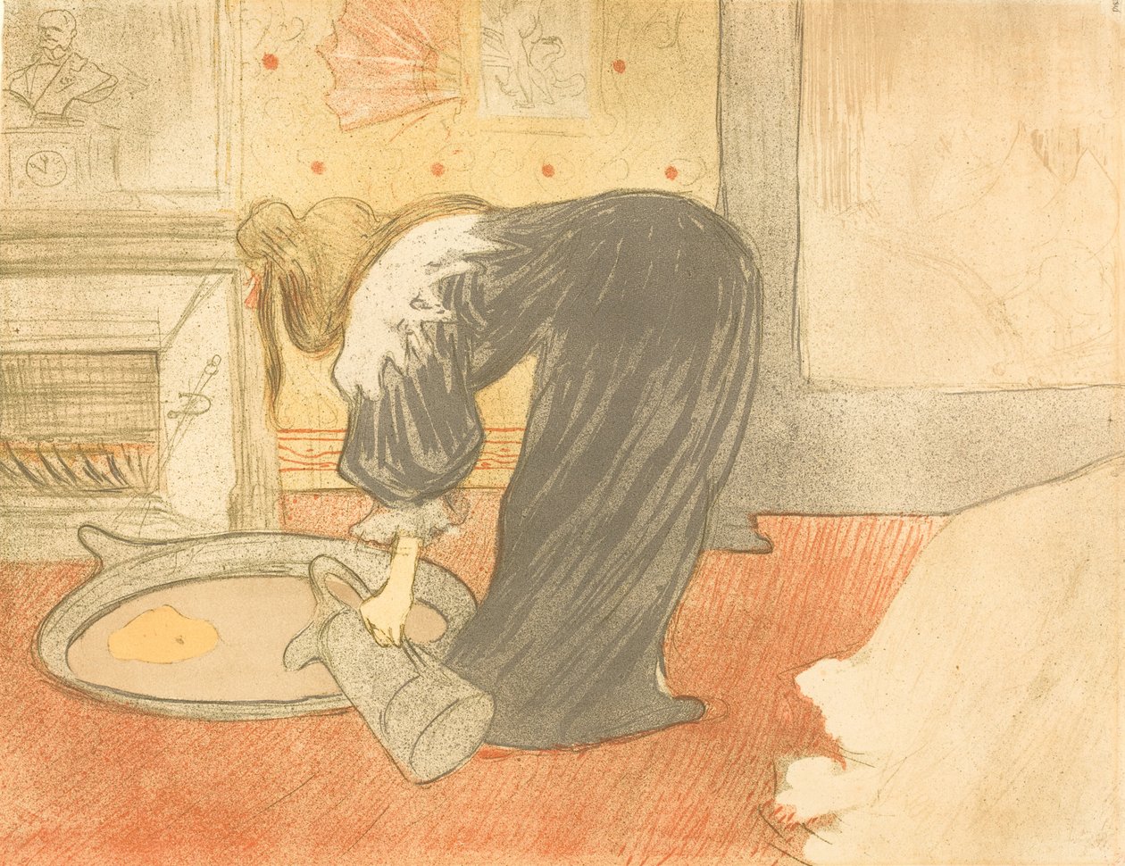 Mujer en la bañera, 1896 de Henri de Toulouse Lautrec