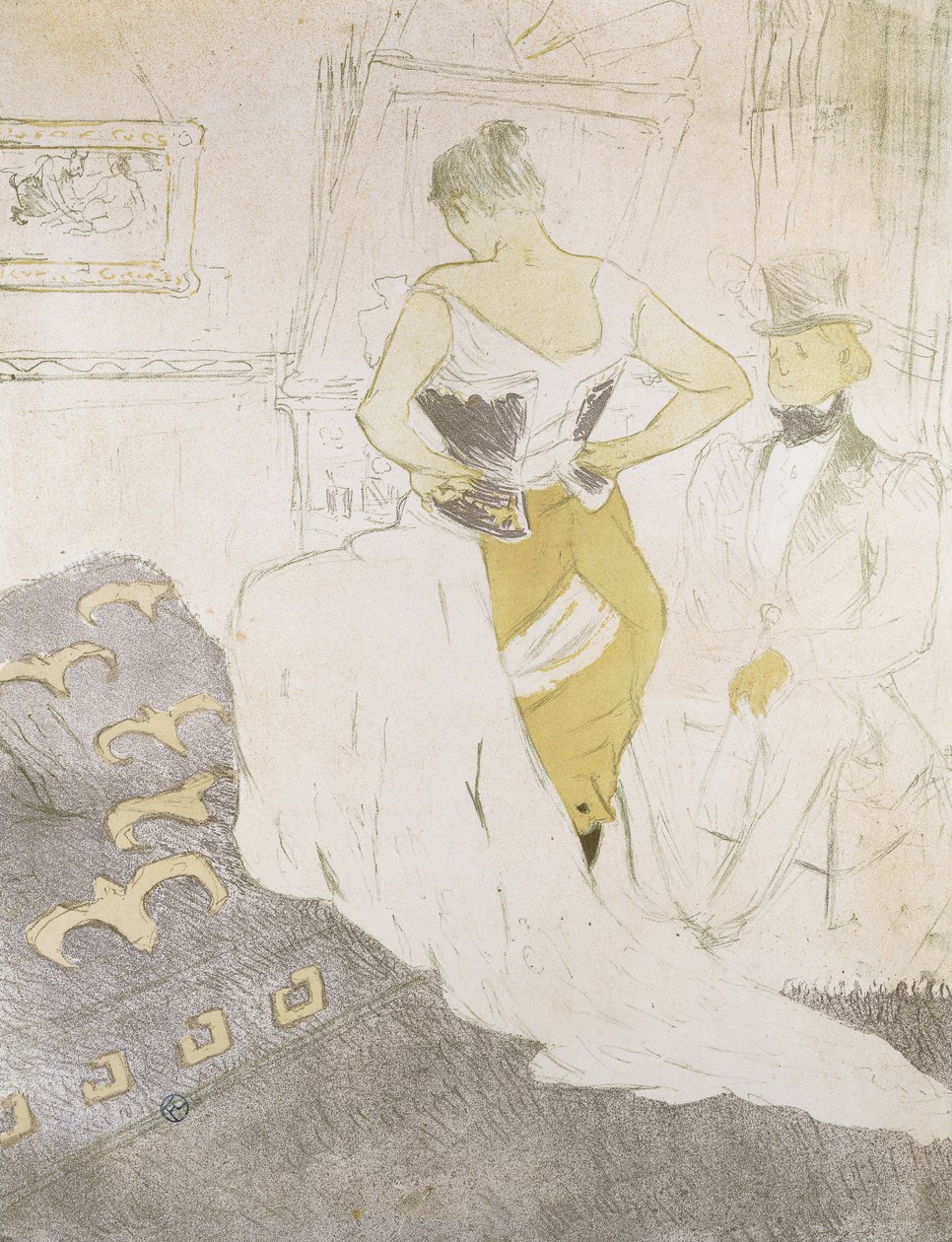 Mujer en corsé, de Elles, 1896 de Henri de Toulouse Lautrec