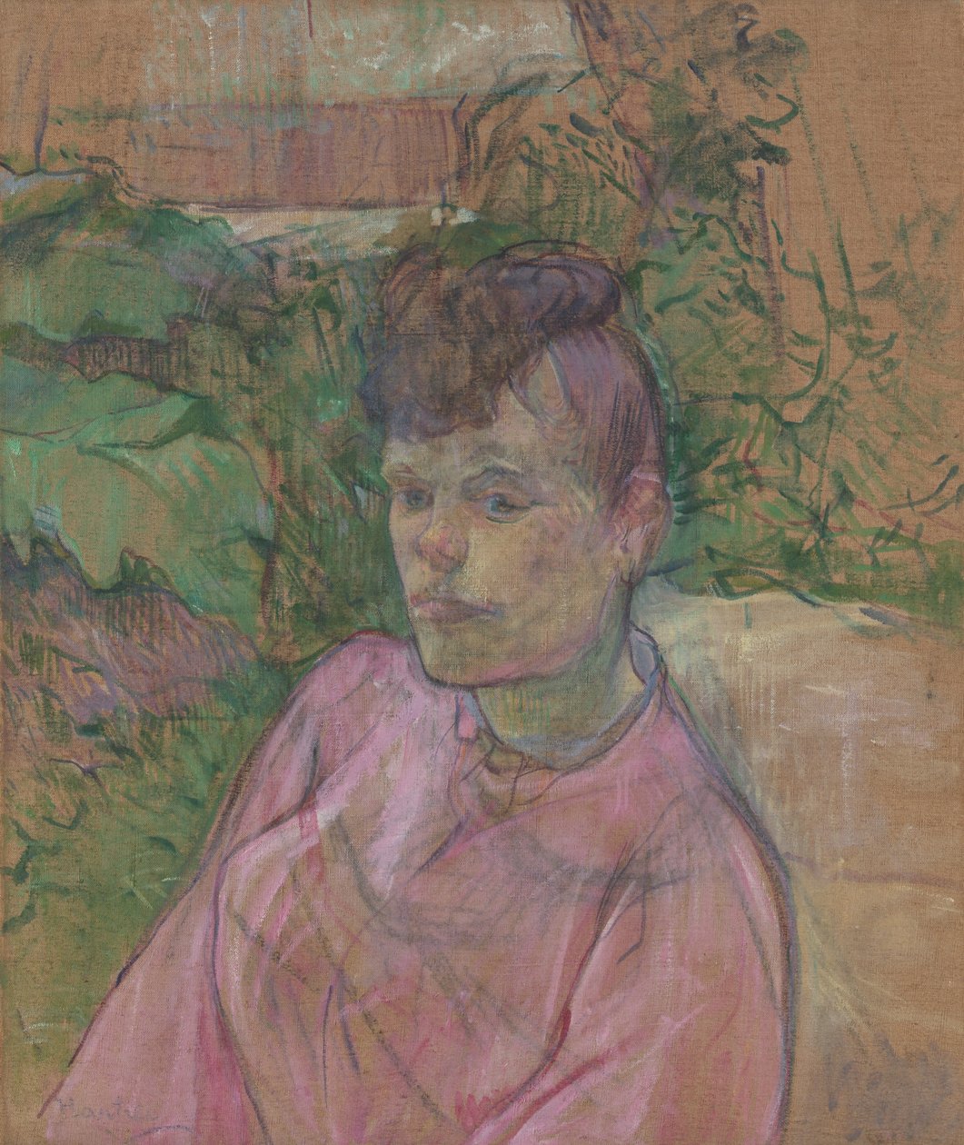 Mujer en el Jardín del Señor Forest de Henri de Toulouse Lautrec