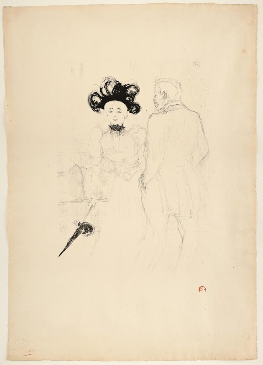 Yahne y Antoine, en La Edad Difícil de Henri de Toulouse Lautrec