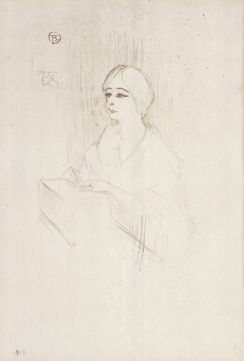 Yahne en su Caja, 1895 de Henri de Toulouse Lautrec