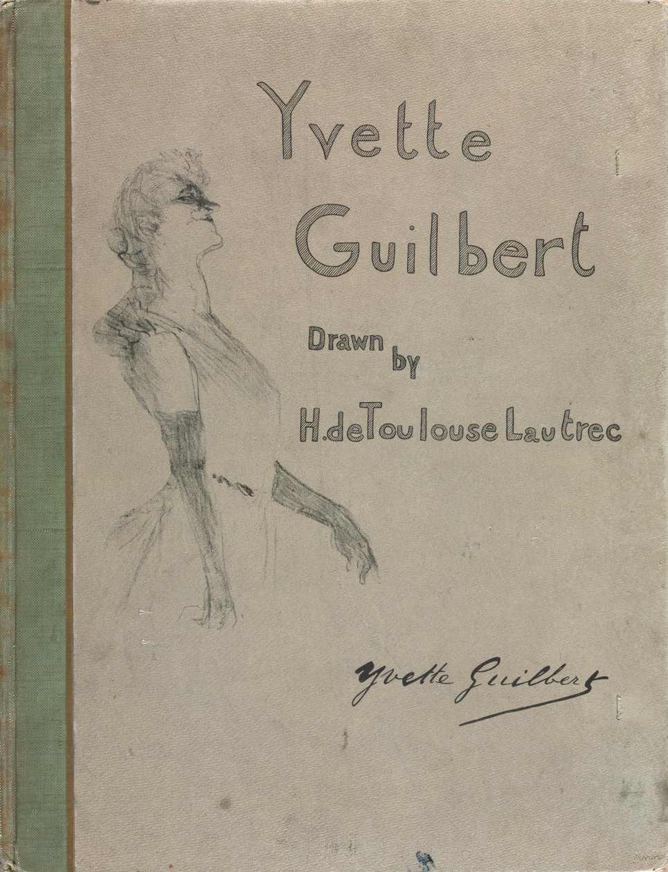 Yvette Guilbert-Serie Inglesa: Portada de Henri de Toulouse Lautrec