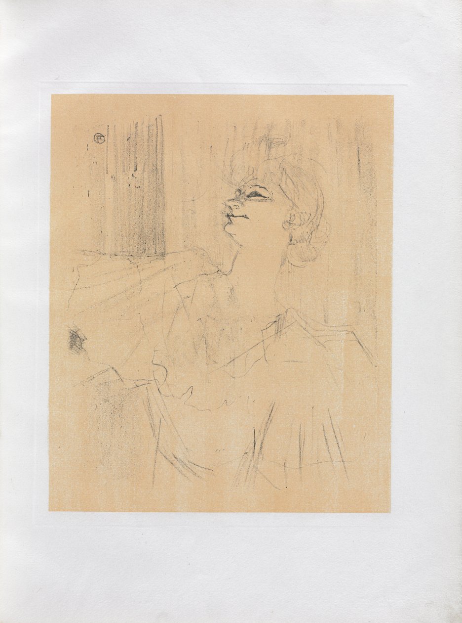 Yvette Guilbert-Serie Inglesa: Menilmontant de Bruant de Henri de Toulouse Lautrec