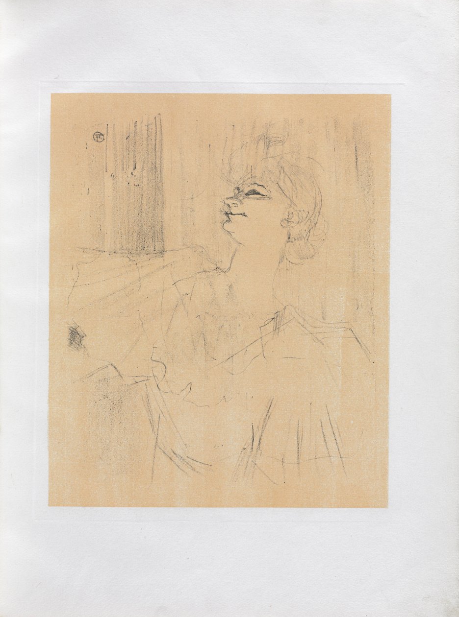 Yvette Guilbert-Serie Inglesa: Menilmontant de Bruant de Henri de Toulouse Lautrec