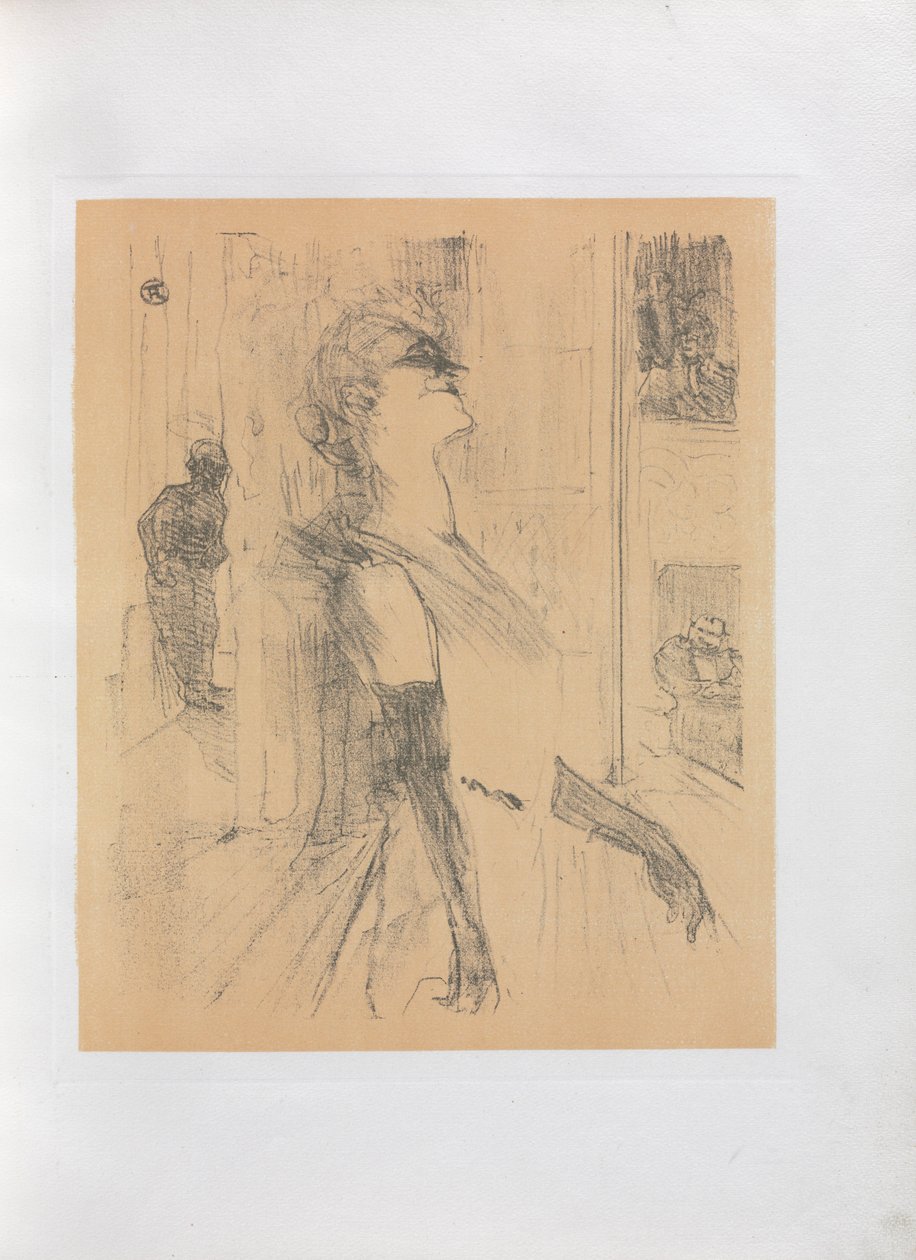 Yvette Guilbert-English Series: En la escena, 1898 de Henri de Toulouse Lautrec