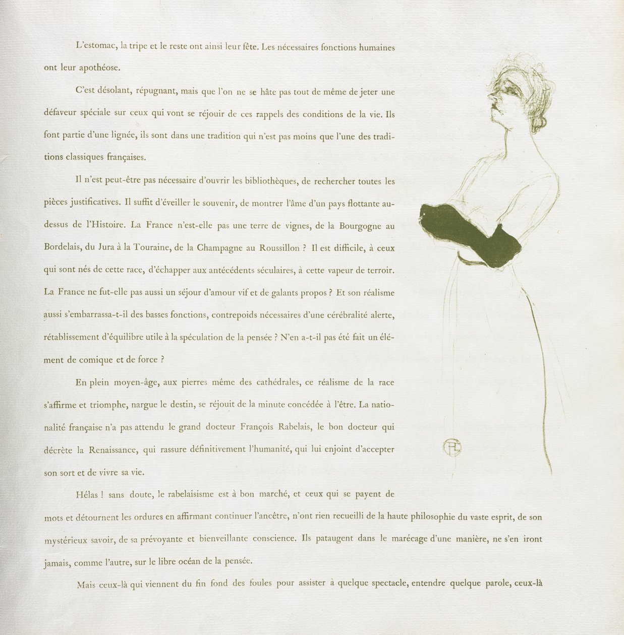 Yvette Guilbert - Serie francesa: No. 10 de Henri de Toulouse Lautrec