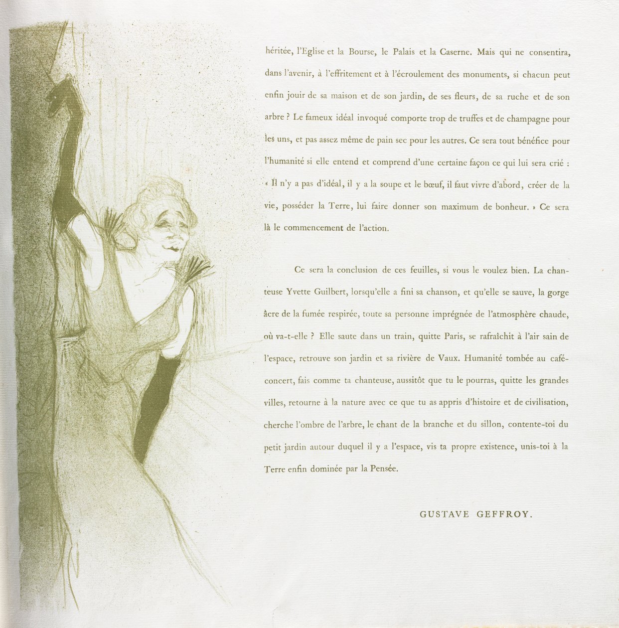 Yvette Guilbert - Serie francesa: No. 16 de Henri de Toulouse Lautrec