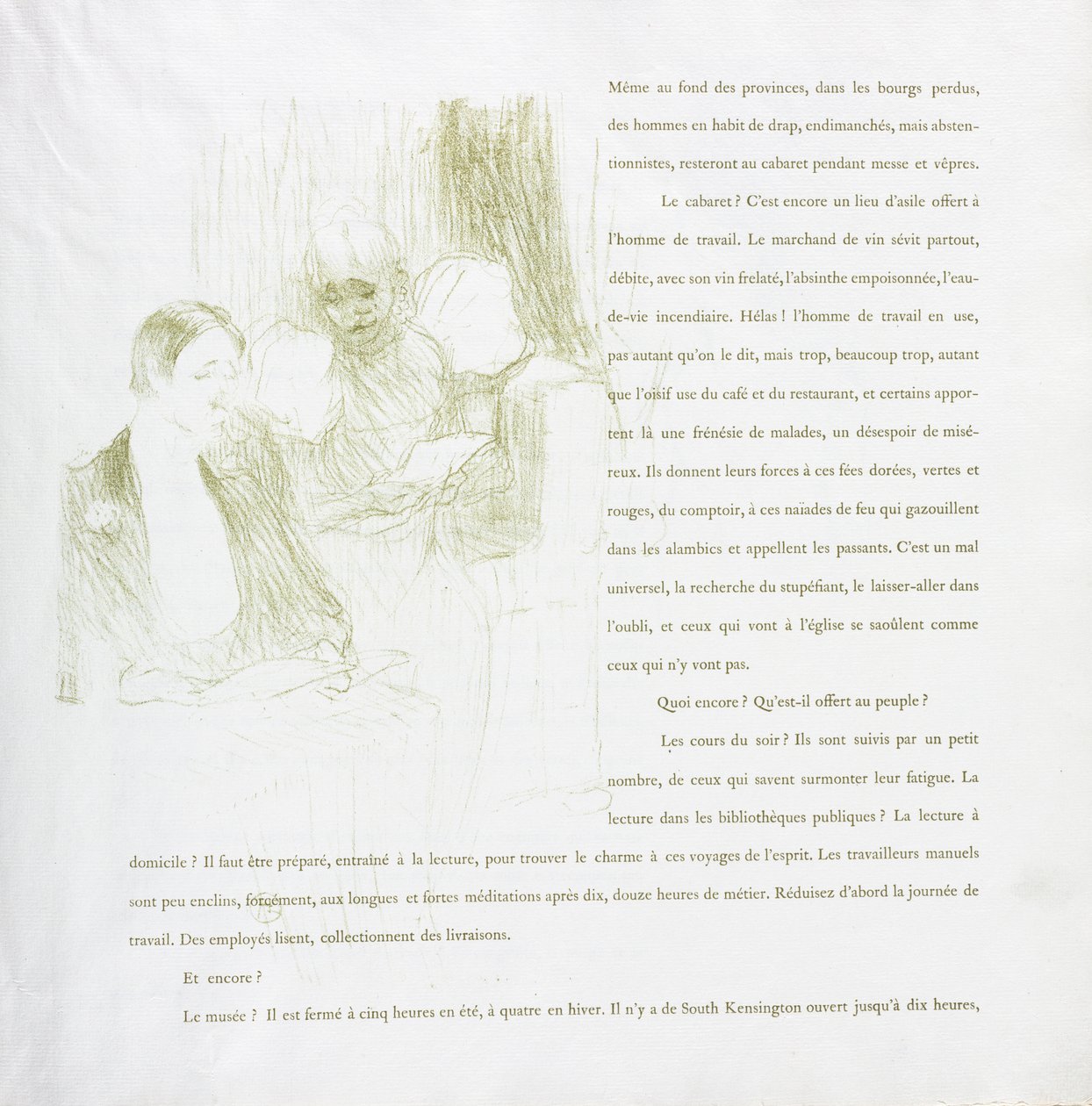 Yvette Guilbert - Serie francesa: No. 8 de Henri de Toulouse Lautrec
