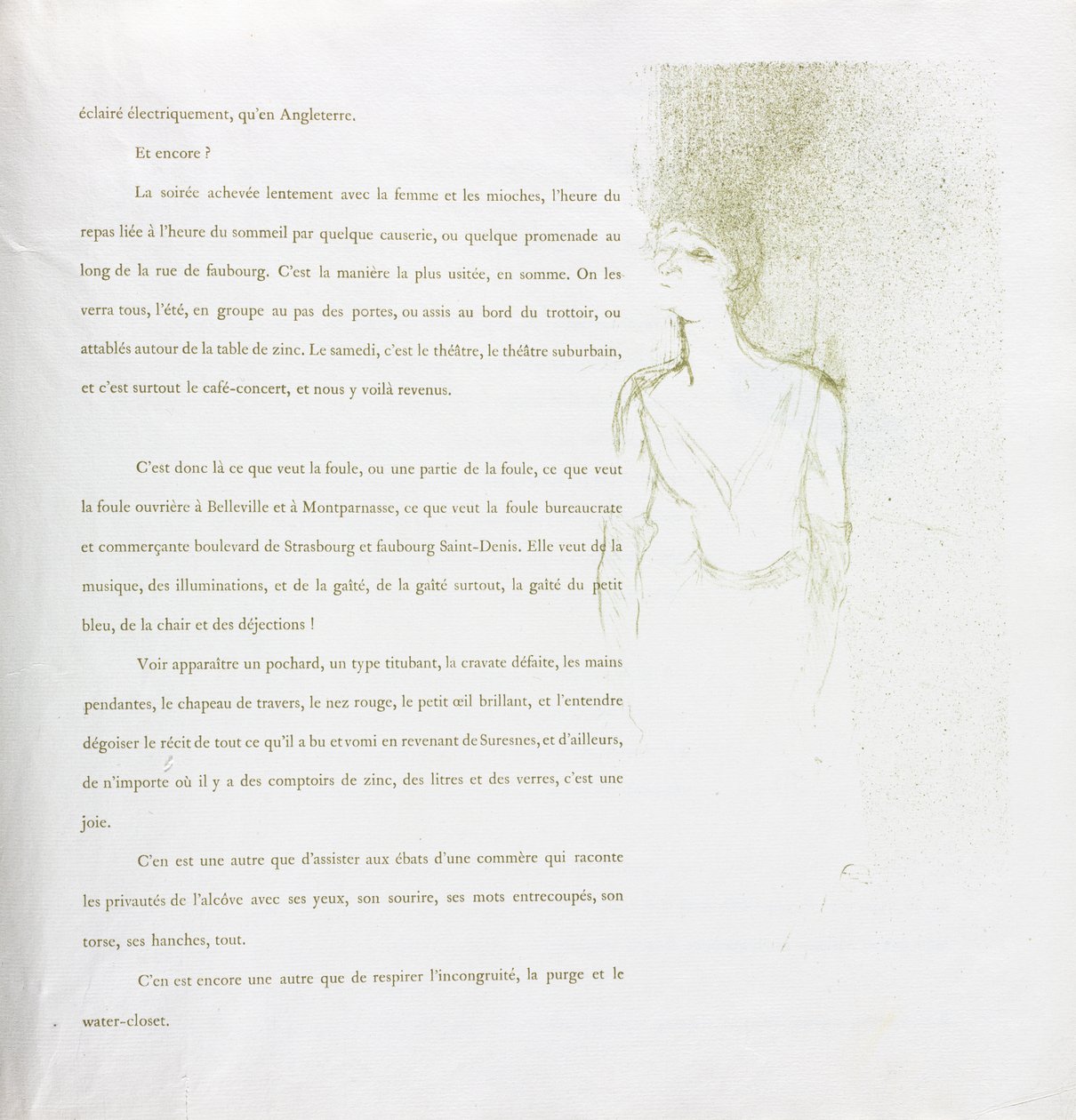 Yvette Guilbert - Serie francesa: No. 9 de Henri de Toulouse Lautrec