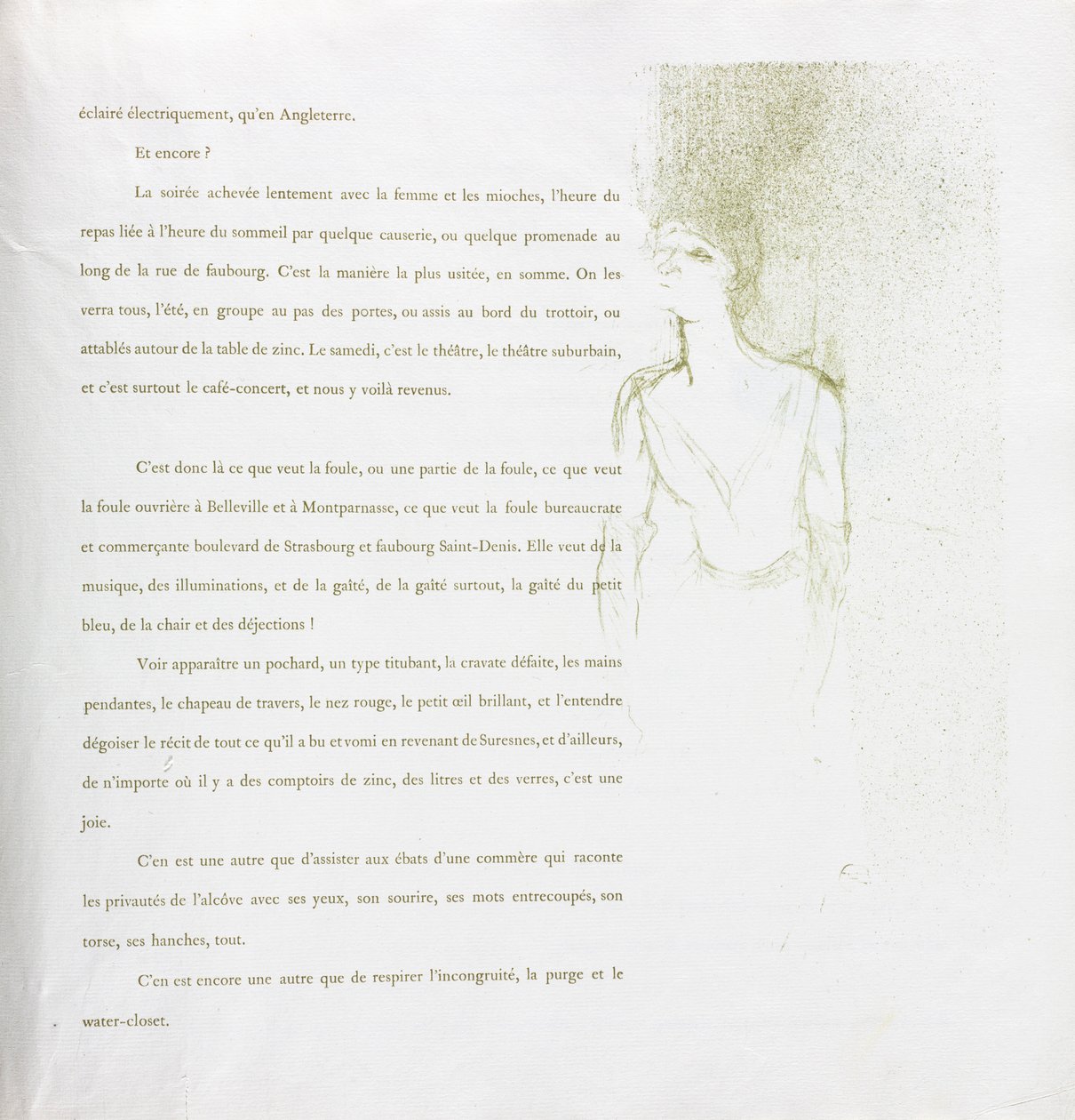 Yvette Guilbert-Serie Francesa: No. 9, 1894 de Henri de Toulouse Lautrec
