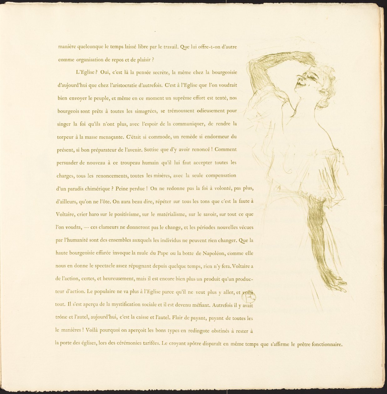 Yvette Guilbert de Henri de Toulouse Lautrec