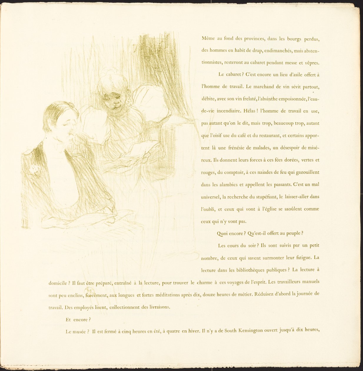 Yvette Guilbert, 1894 de Henri de Toulouse Lautrec