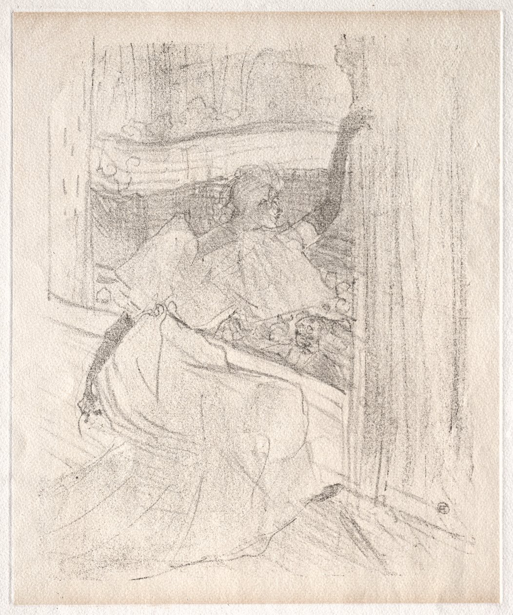 Yvette Guilbert: saludando al público de Henri de Toulouse Lautrec