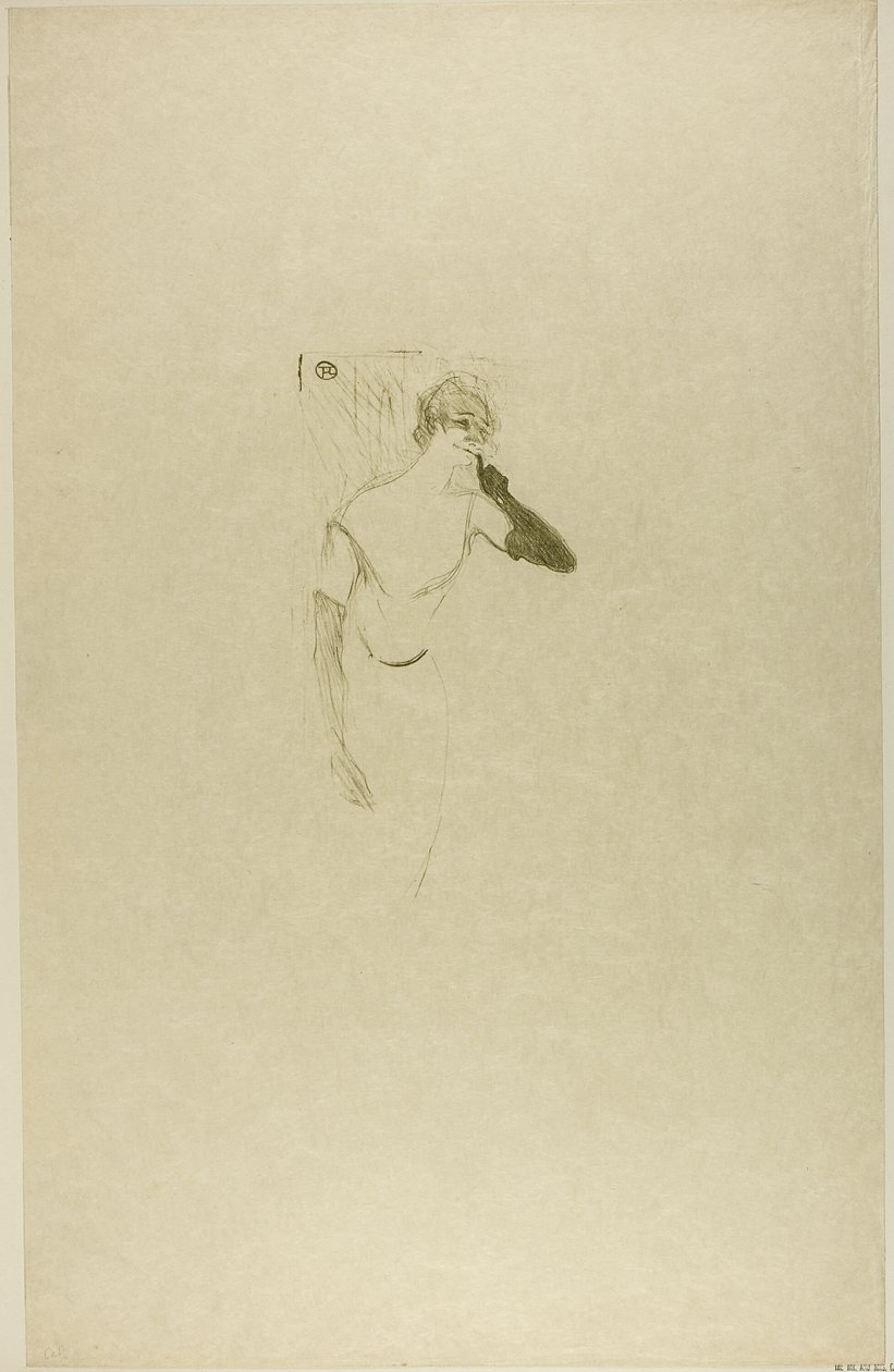 Yvette Guilbert, en Colombine à Pierrot de Henri de Toulouse Lautrec