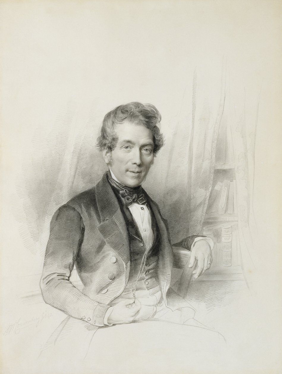 Retrato de Louis Johannes Herckenrath, Cónsul de Texas, 1843 de Henricus Wilhelmus Couwenberg