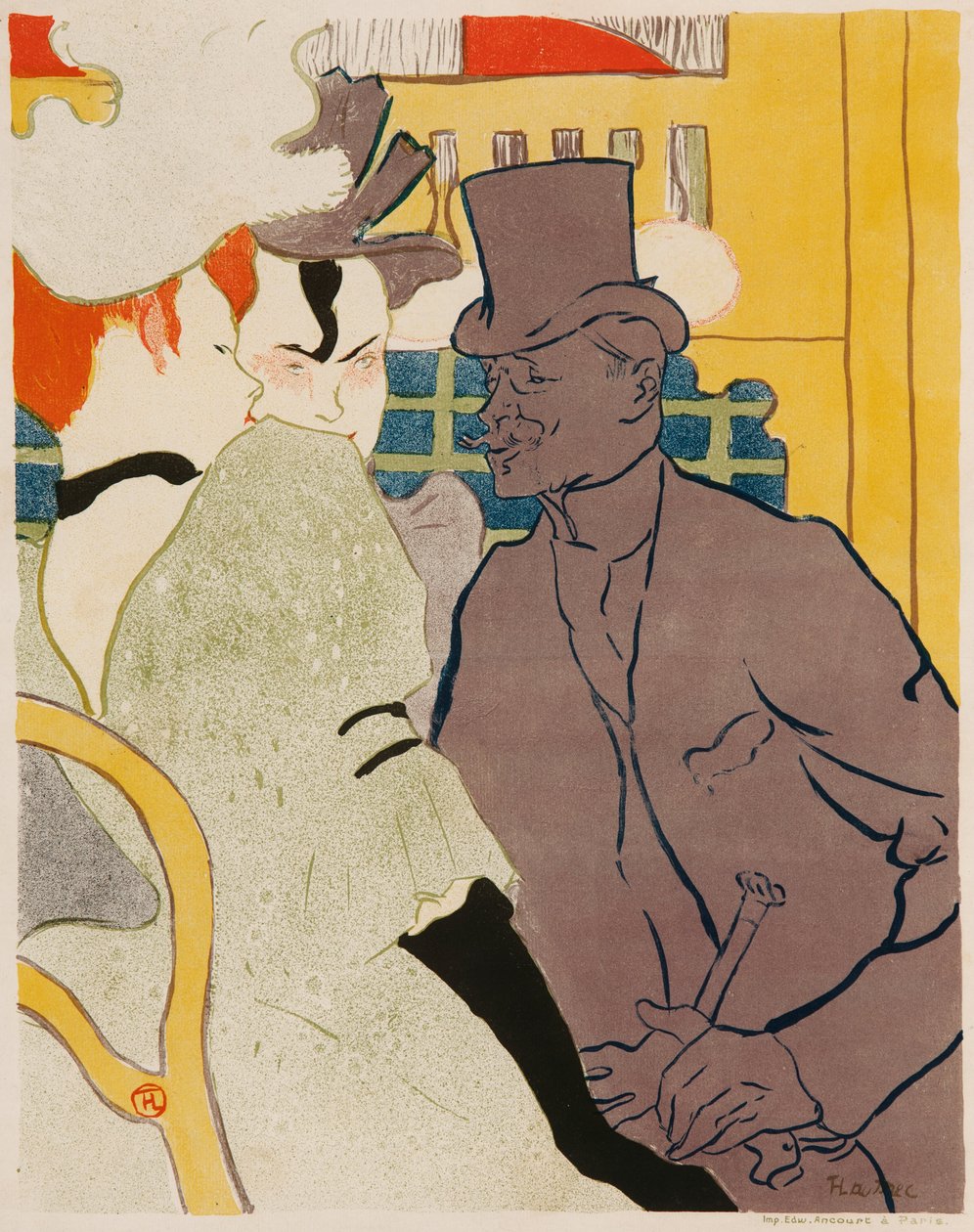 El inglés en el Moulin Rouge de Henri de Toulouse Lautrec