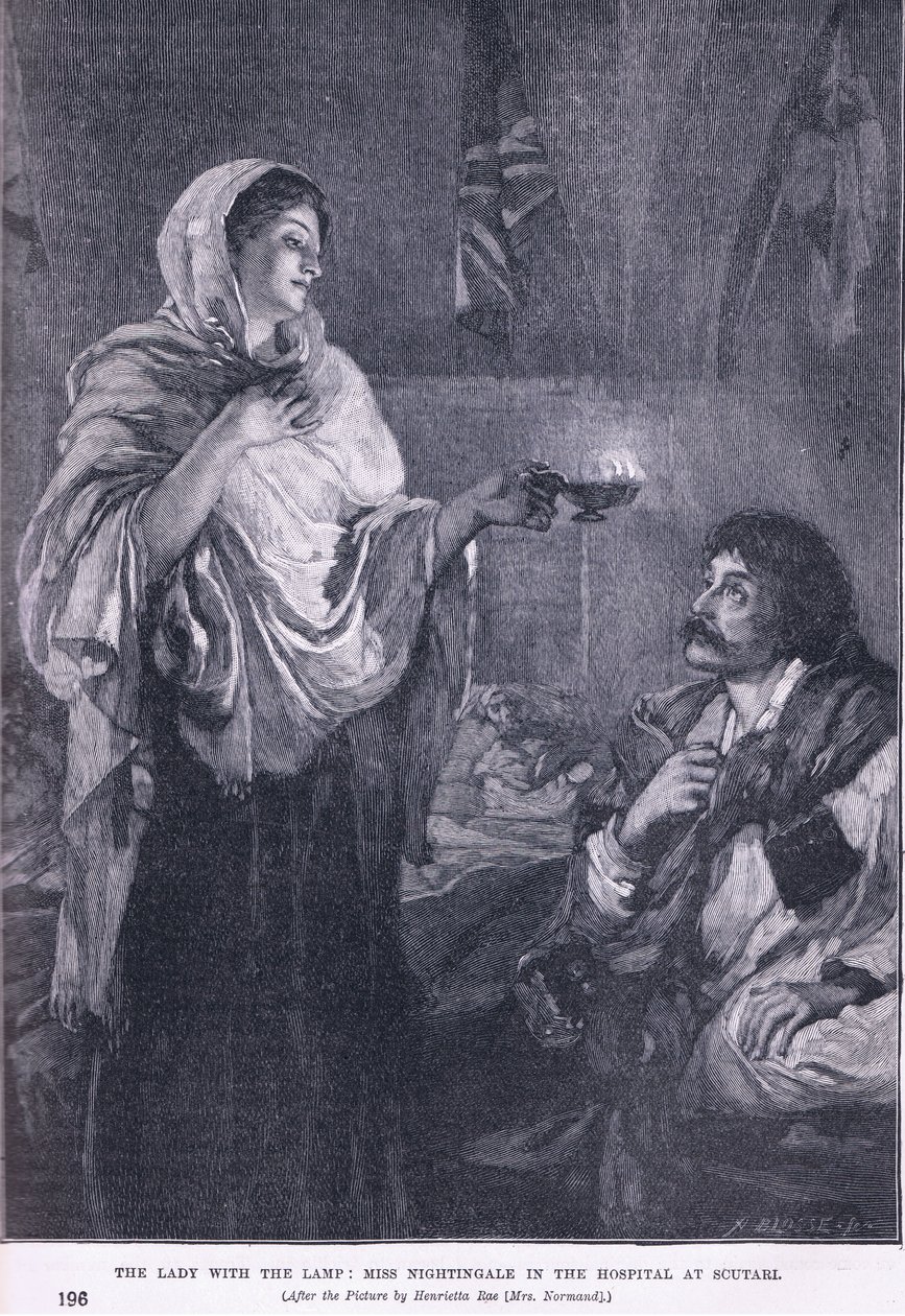 La dama con la lámpara: Miss Nightingale en el hospital de Soutari de Henrietta Rae