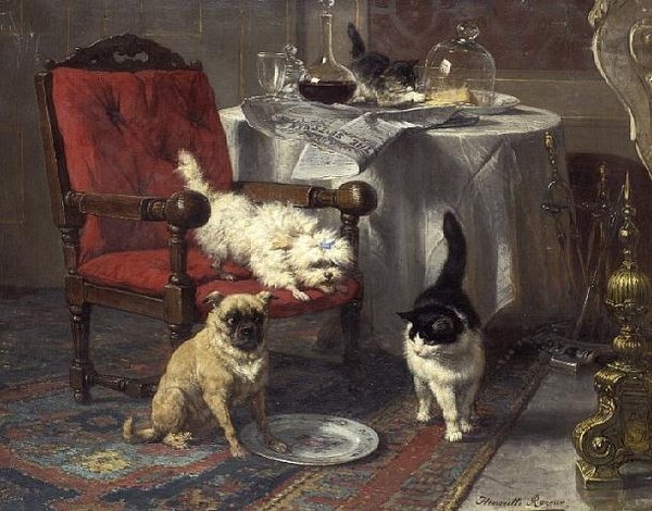 Un trozo de queso de Henriëtte Ronner Knip
