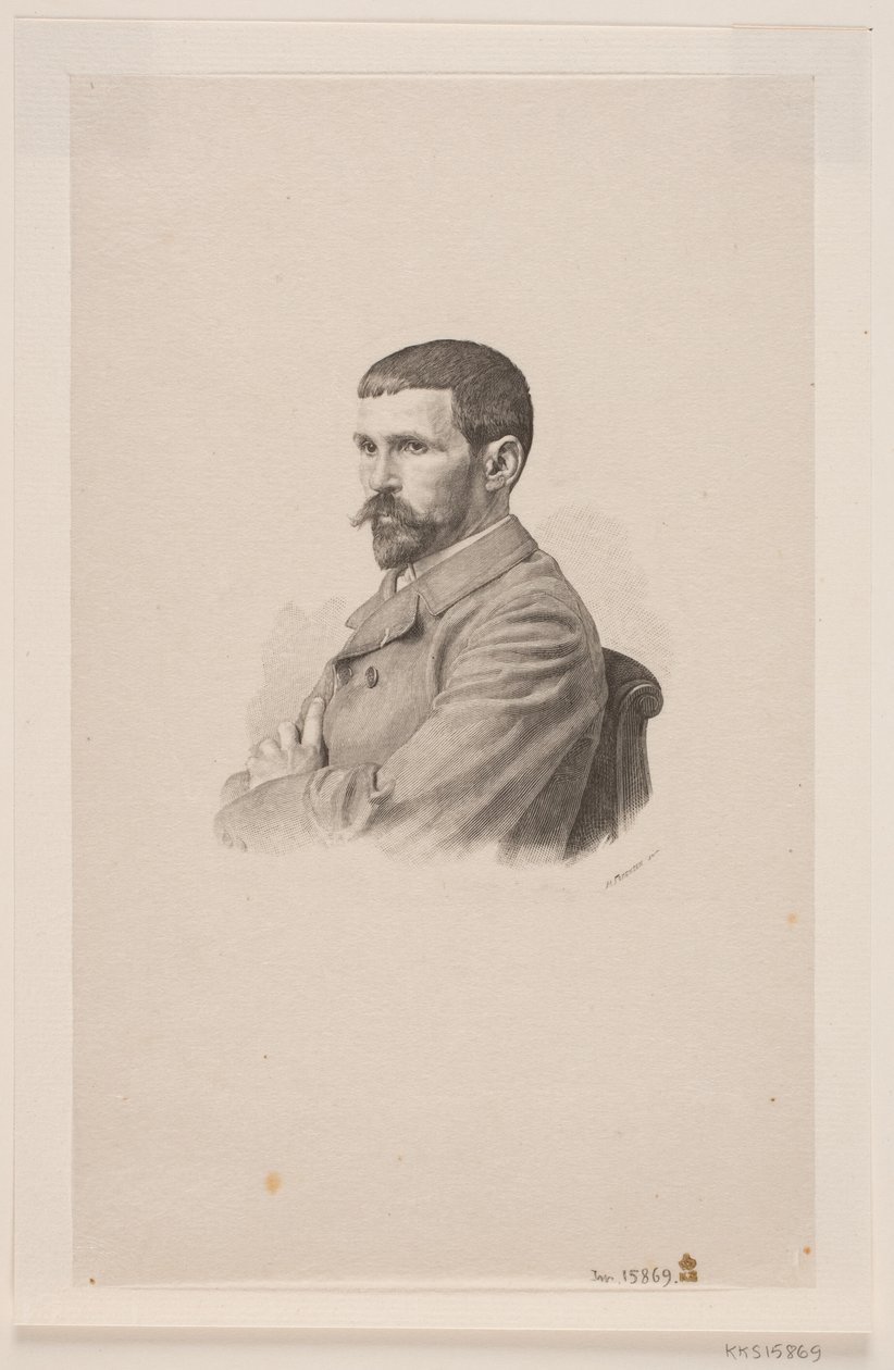 Retrato del pintor P. A. J. Dagnan-Bouveret de Henrik Arnold Hamilkar Sørensen