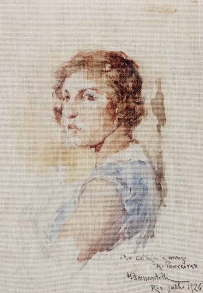 Cabeza de una joven de Henrique Bernardelli