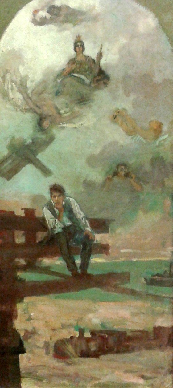 Estudio para la decoración del Ministerio de Viação de Henrique Bernardelli