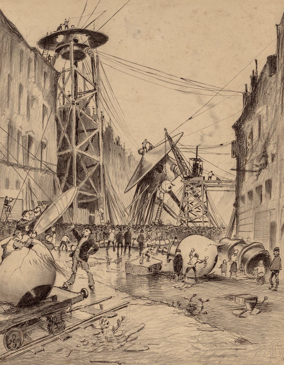 Los humanos diseccionan las máquinas de guerra marcianas de Henrique Alvim Correa