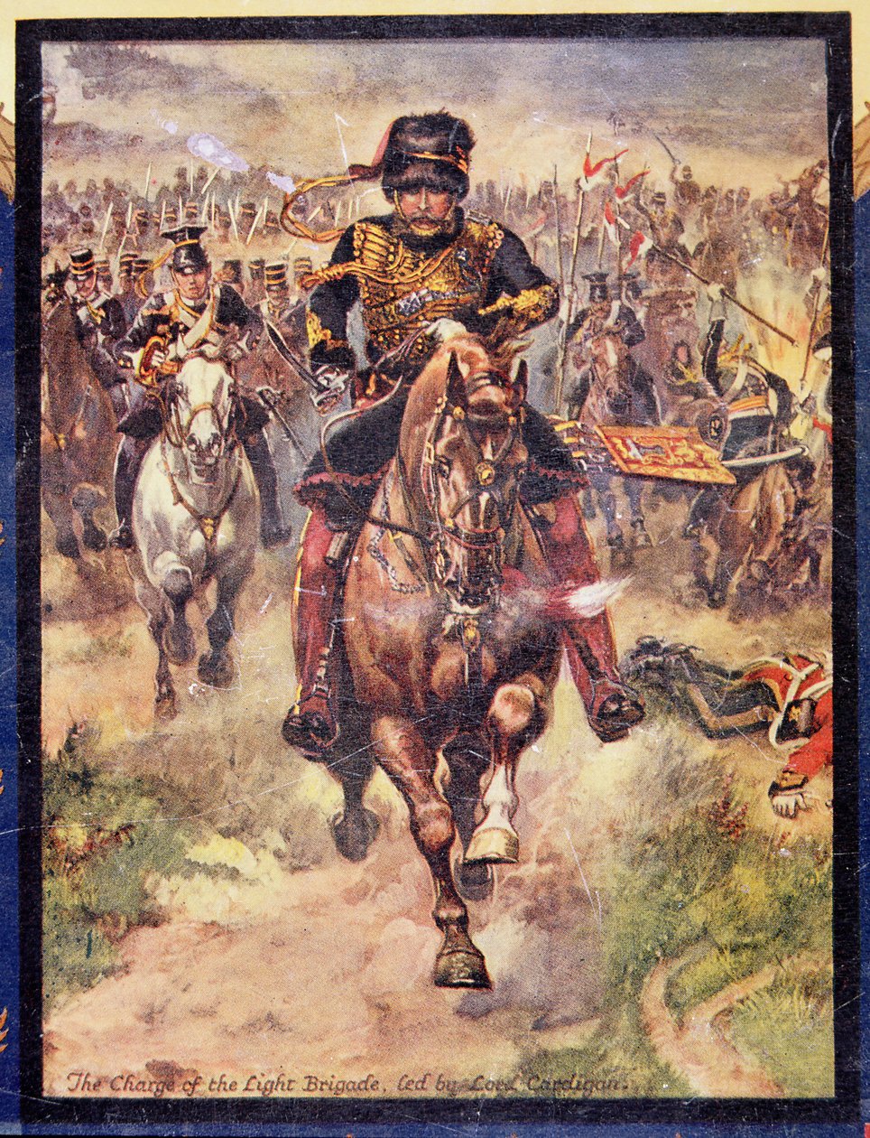 La carga de la Brigada Ligera liderada por Lord Cardigan, ilustración para 
