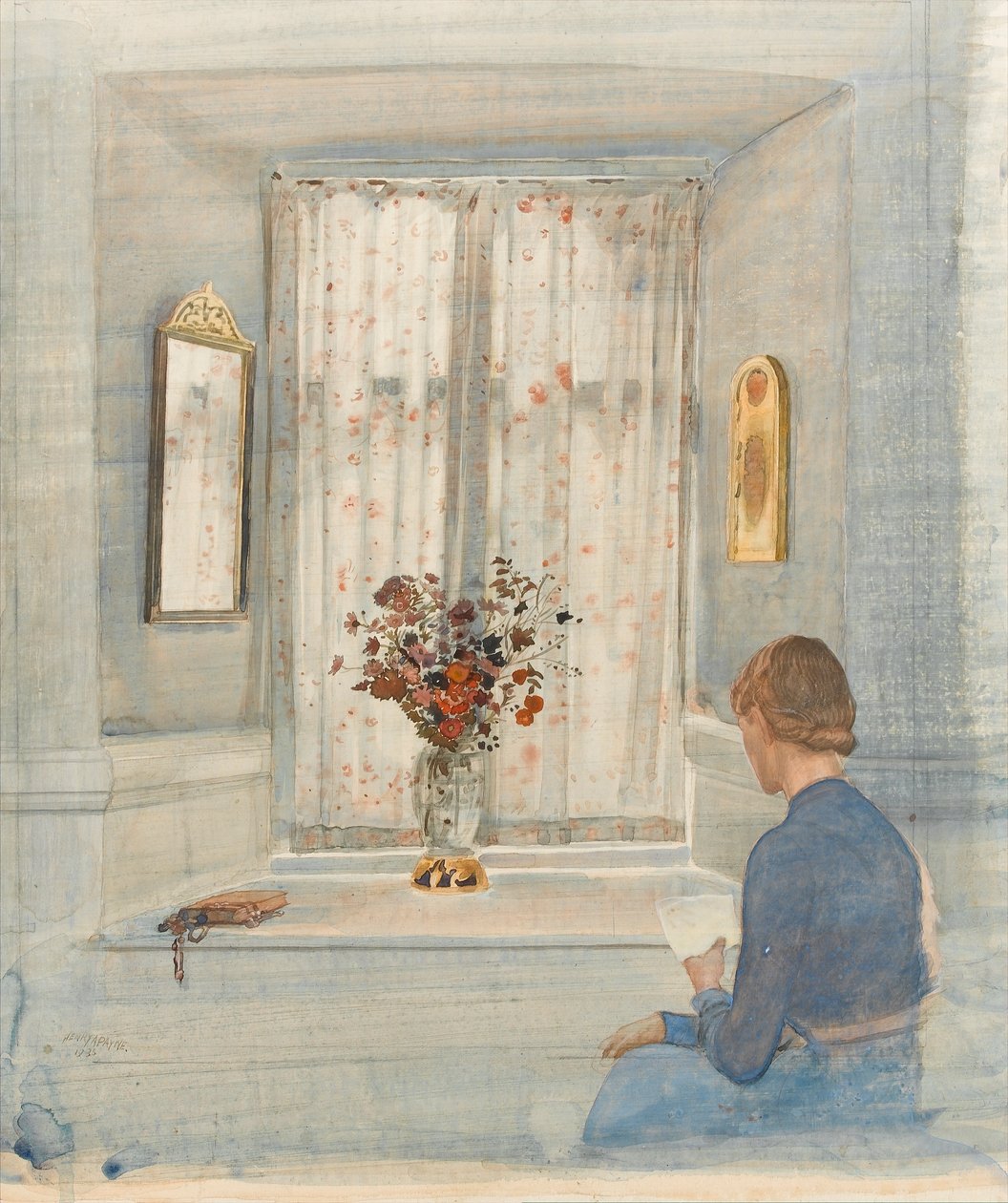 El lector de cartas, 1935 de Henry A. Payne