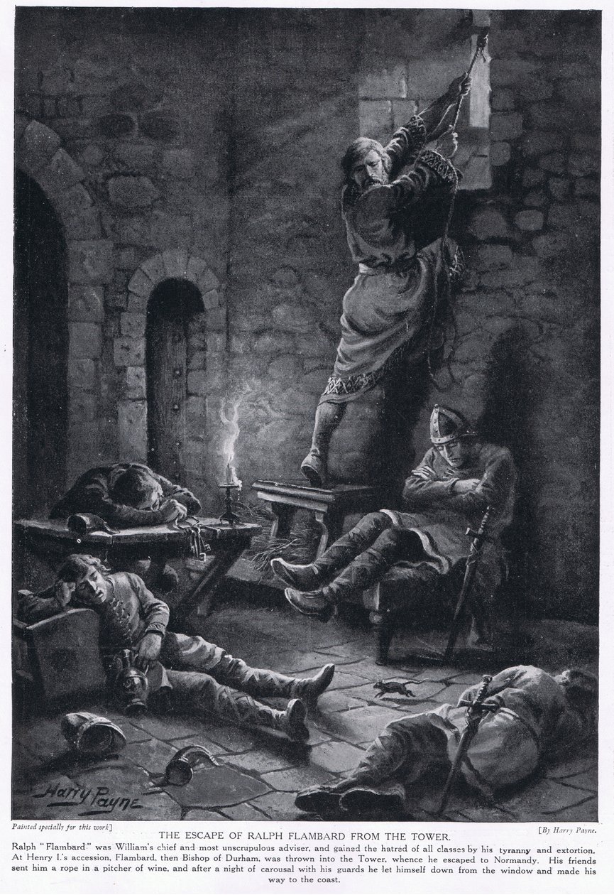 La fuga de Ralph Flambard de la Torre, años 1920 de Henry A. Payne