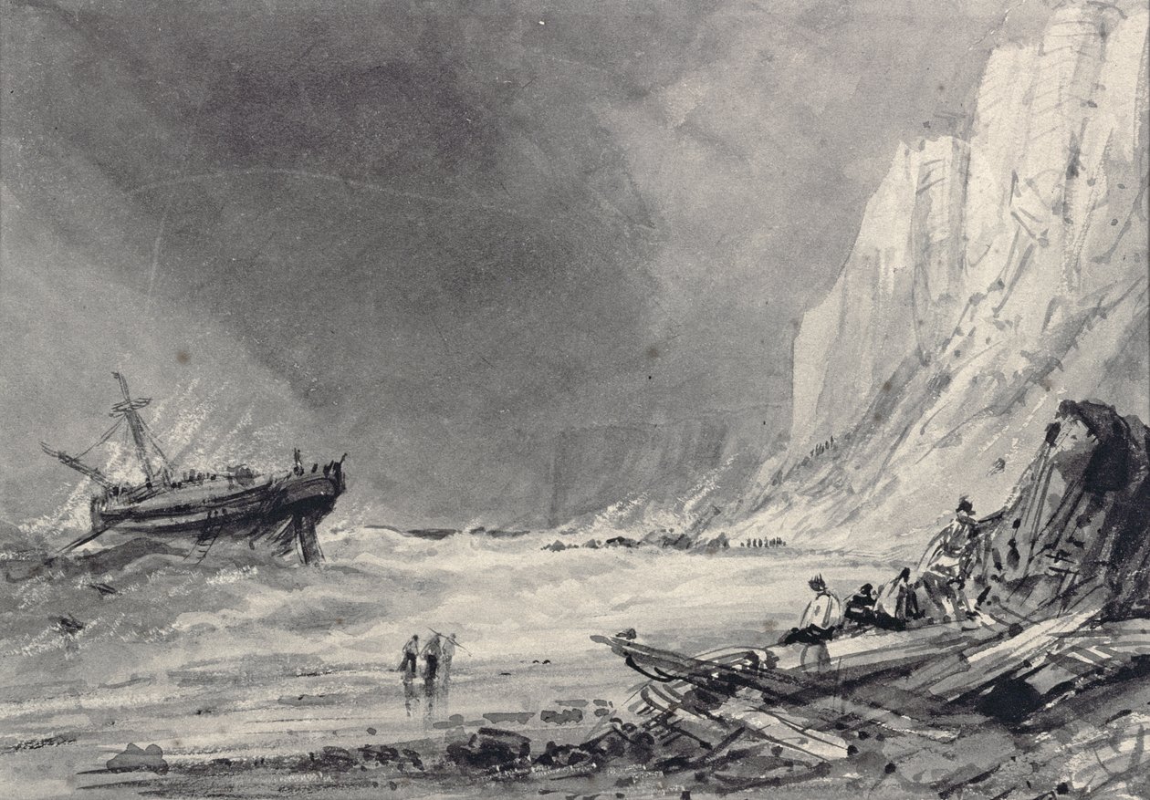 Un naufragio en los acantilados de Speeton, Yorkshire de Henry Barlow Carter