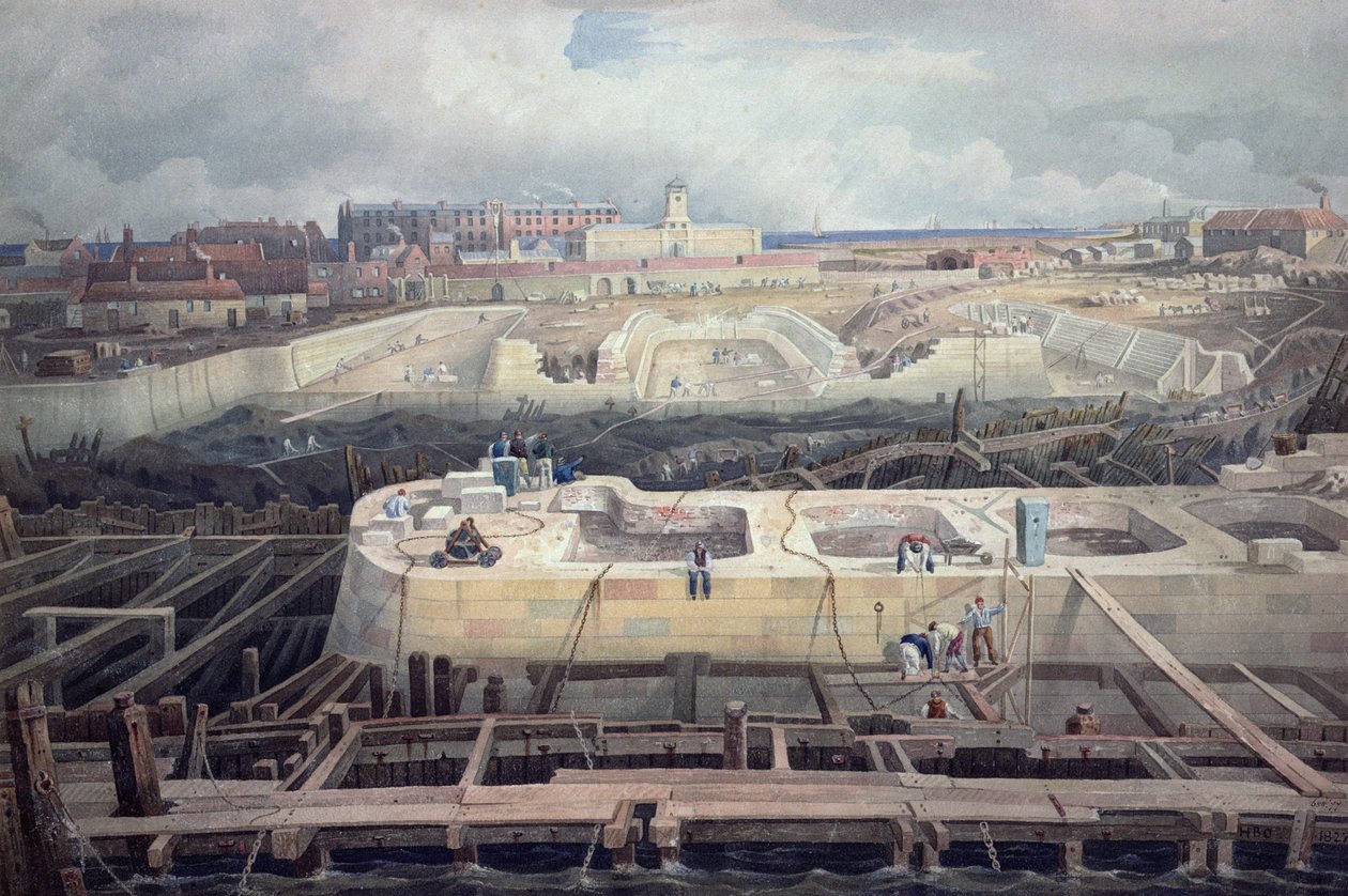 Construcción de muelles de Henry Barlow Carter