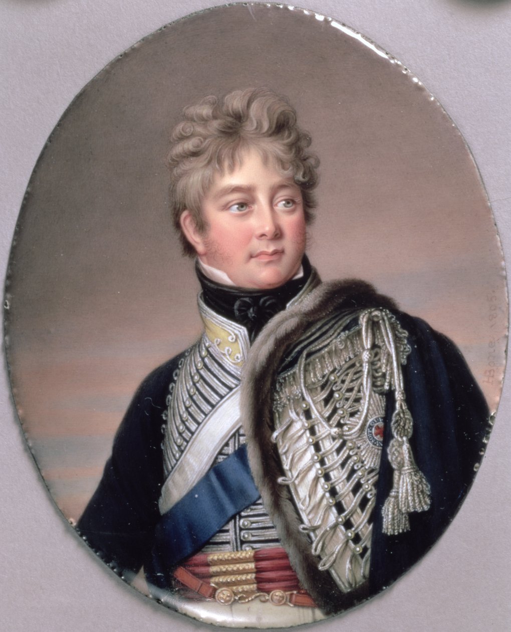 Retrato en miniatura de Jorge IV (1762-1830) (1805) de Henry Pierce Bone
