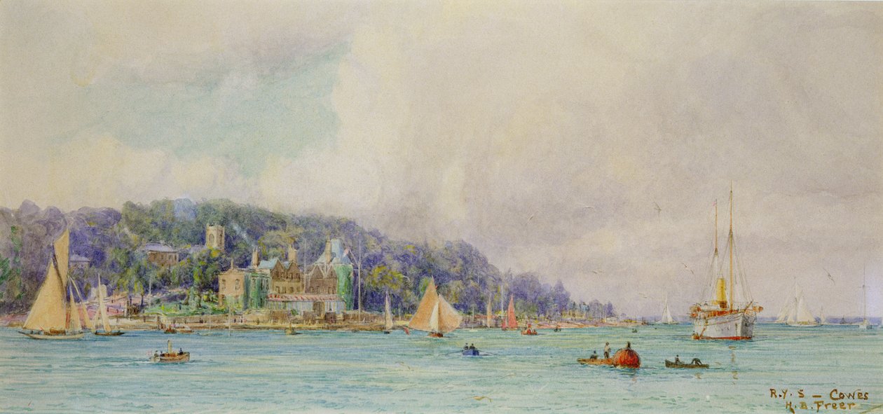 El Escuadrón Real de Yates, Cowes de Henry Branston Freer