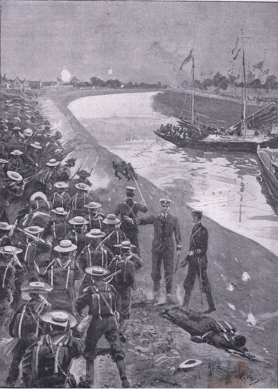 Retirada del almirante Seymour en Tientsin de Henry Charles Seppings Wright